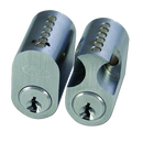 ASEC 6-Pin Scandinavian Oval External / Internal Cylinder