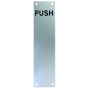 ASEC 75mm Wide Aluminium `Push` Finger Plate