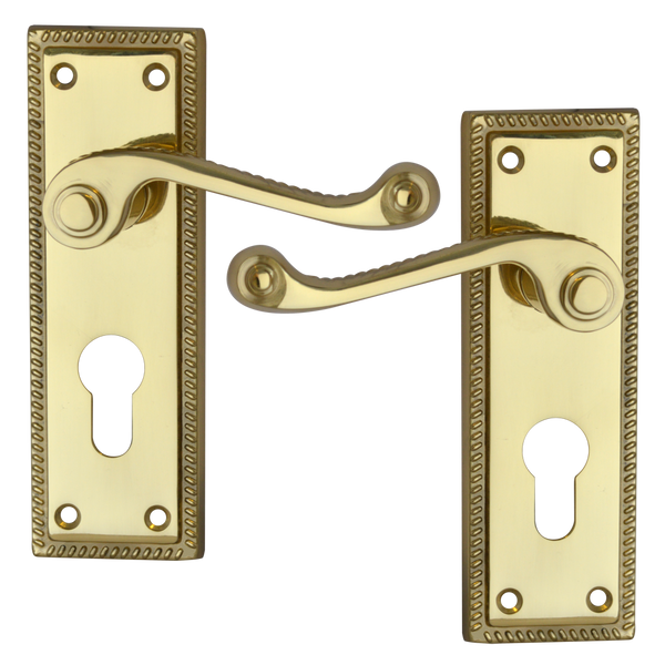 ASEC Georgian Plate Mounted Lever Lock Furniture