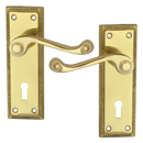 ASEC Georgian Plate Mounted Lever Lock Furniture