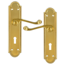 ASEC Georgian Shaped Plate Mounted Lever Furniture