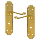 ASEC Georgian Shaped Plate Mounted Lever Furniture