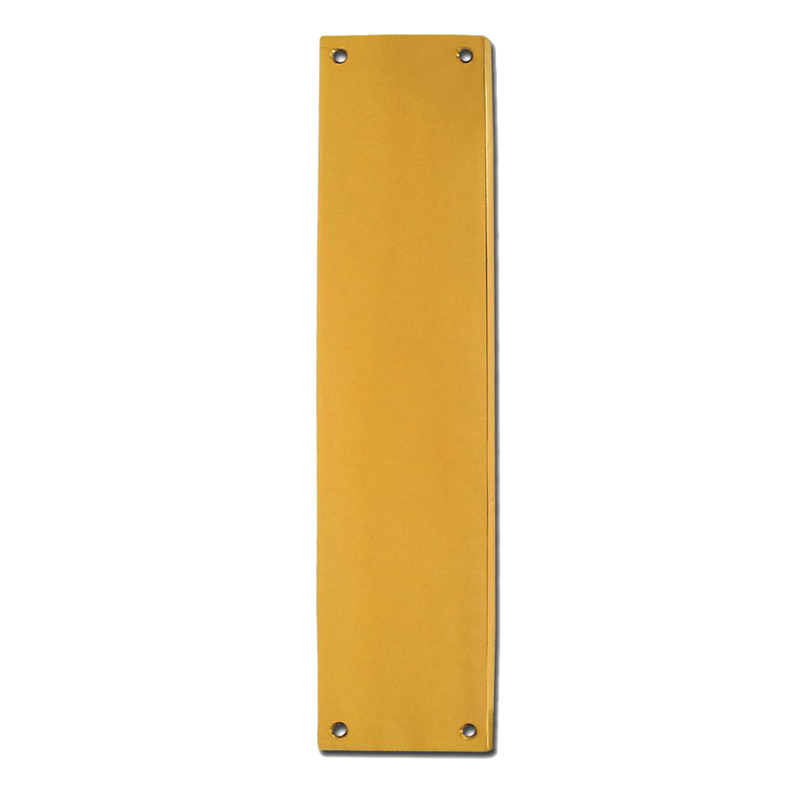 ASEC Victorian 70mm Wide Polished Brass Finger Plate