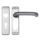 ASEC Plate Mounted Aluminium Lever Furniture