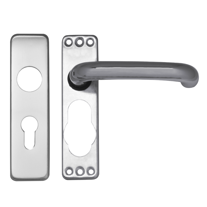 ASEC Plate Mounted Aluminium Lever Furniture