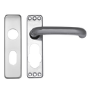 ASEC Plate Mounted Aluminium Lever Furniture