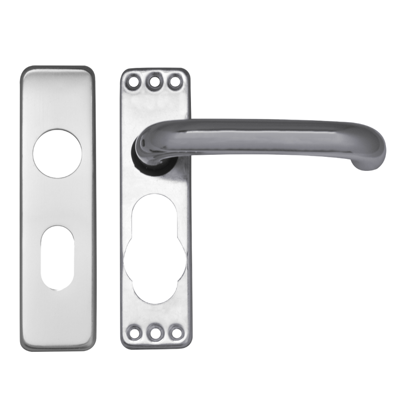 ASEC Plate Mounted Aluminium Lever Furniture