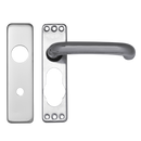 ASEC Plate Mounted Aluminium Lever Furniture