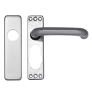 ASEC Plate Mounted Aluminium Lever Furniture