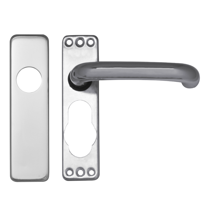 ASEC Plate Mounted Aluminium Lever Furniture