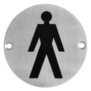 ASEC Stainless Steel Metal Toilet Door Sign