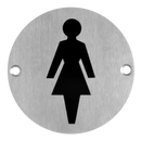 ASEC Stainless Steel Metal Toilet Door Sign