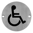 ASEC Stainless Steel Metal Toilet Door Sign