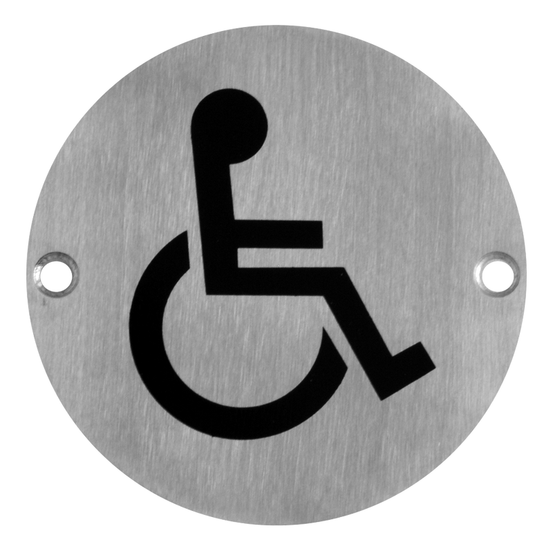 ASEC Stainless Steel Metal Toilet Door Sign