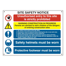 ASEC Composite Site Safety Poster 800mm x 600mm PVC Sign