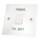 ASEC White Momentary 1 Gang Exit Switch