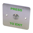 ASEC Press To Exit Stainless Steel Surface 1 Gang Button