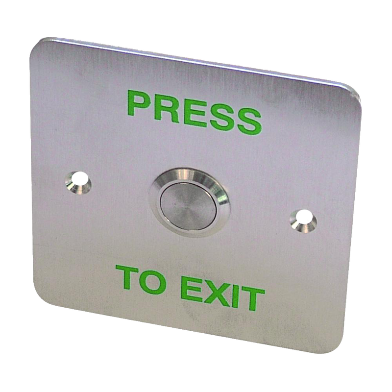 ASEC Press To Exit Stainless Steel Surface 1 Gang Button