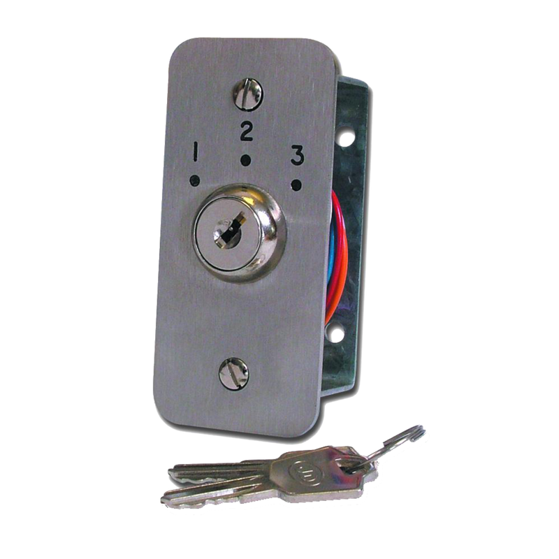 003 Key Switch ASEC Three Position Key Switch Numbered