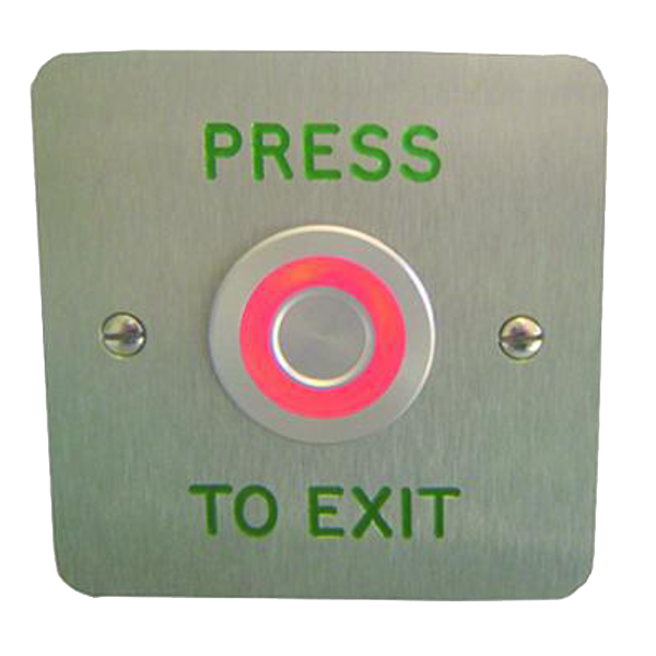 ASEC Touch Sensitive Illuminated Red/Green Halo Exit Button