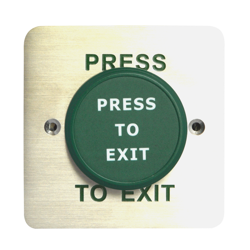 ASEC Large Green Press To Exit Dome Button