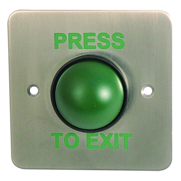 ASEC Press To Exit Green Dome Button With Tamper Proof Collar