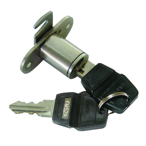 ASEC Twin Flange Fix Furniture Pedestal Hook Cam Lock