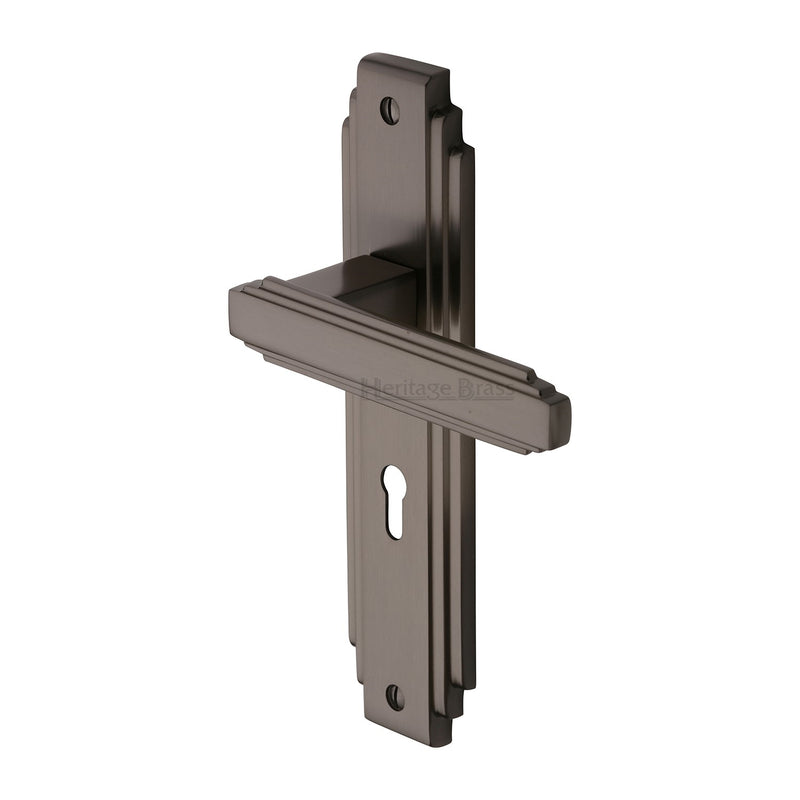 Heritage Brass Astoria Door Handle on Plate