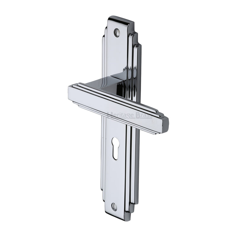 Heritage Brass Astoria Door Handle on Plate