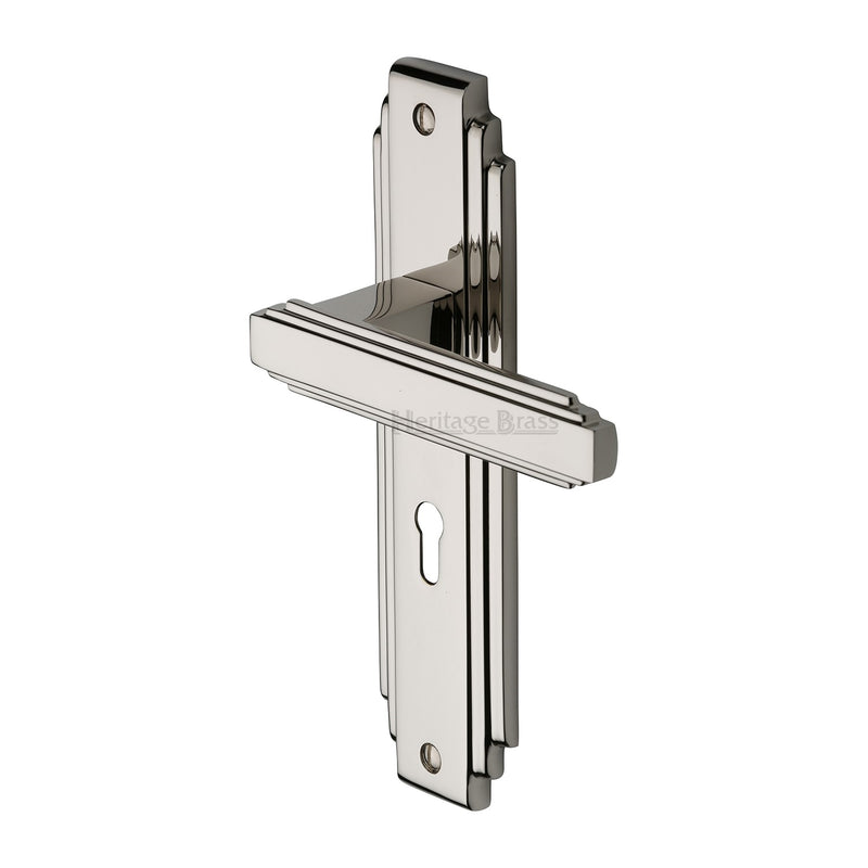 Heritage Brass Astoria Door Handle on Plate