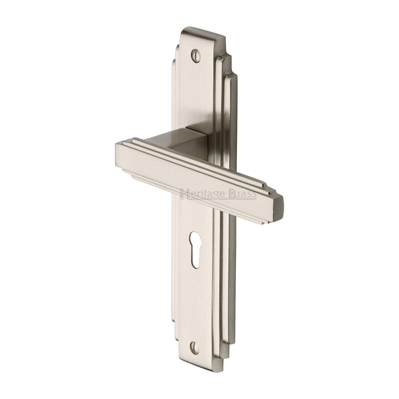 Heritage Brass Astoria Door Handle on Plate