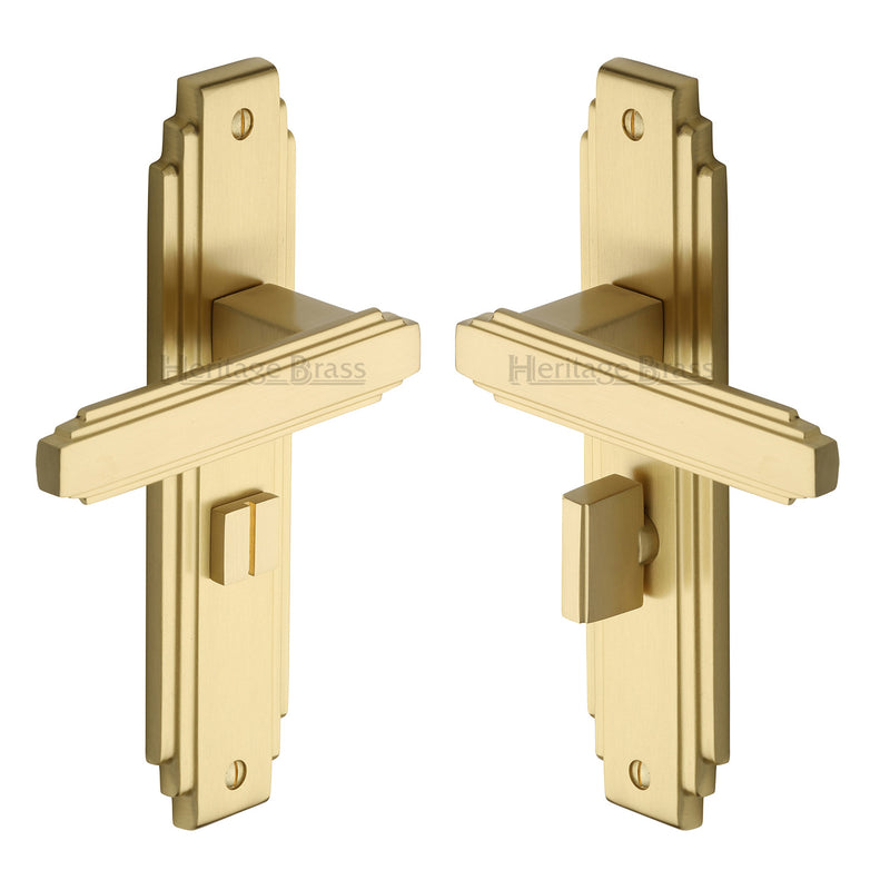 Heritage Brass Astoria Door Handle on Plate