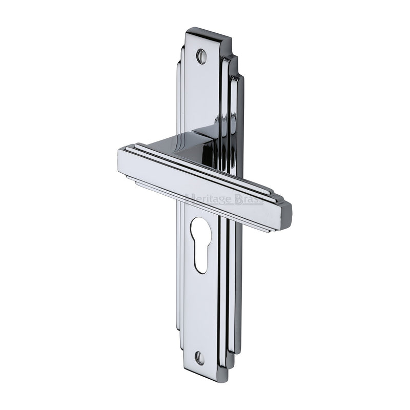 Heritage Brass Astoria Door Handle on Plate
