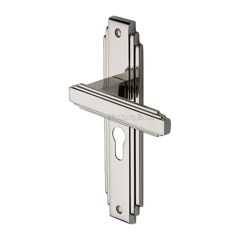 Heritage Brass Astoria Door Handle on Plate