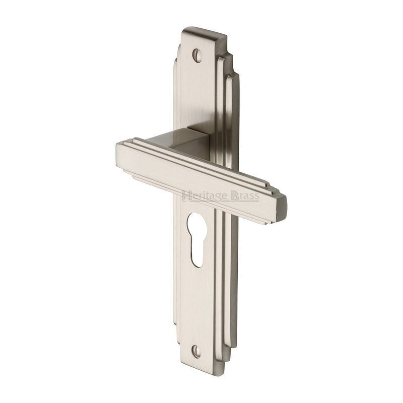 Heritage Brass Astoria Door Handle on Plate