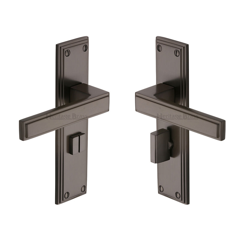 Heritage Brass Atlantis Door Handle on Plate