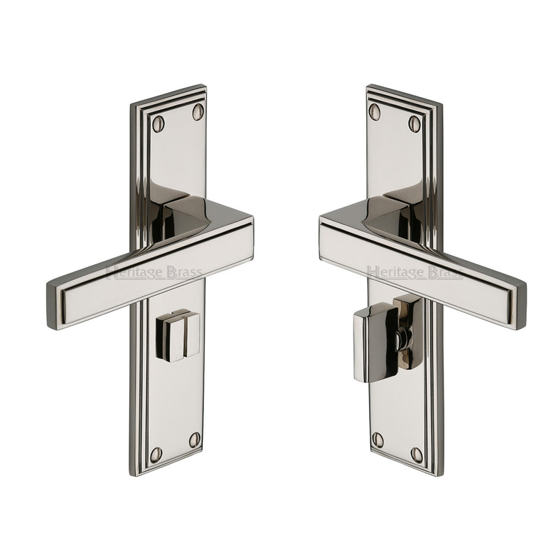 Heritage Brass Atlantis Door Handle on Plate