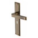 Heritage Brass Atlantis Long Door Handle on Plate