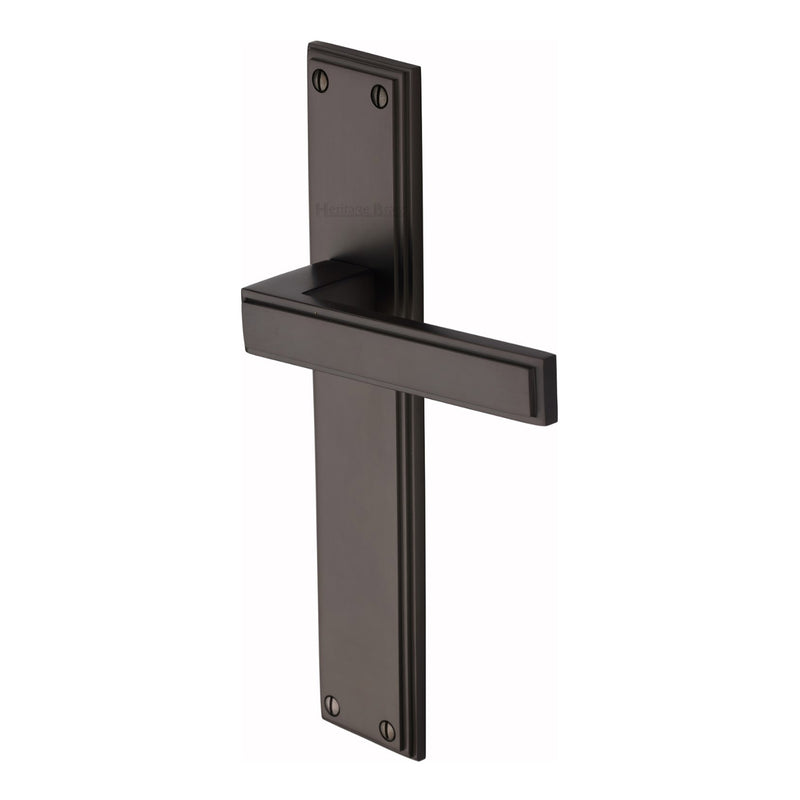 Heritage Brass Atlantis Long Door Handle on Plate