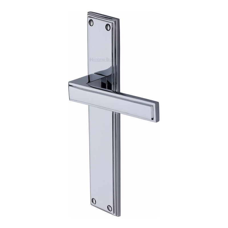 Heritage Brass Atlantis Long Door Handle on Plate