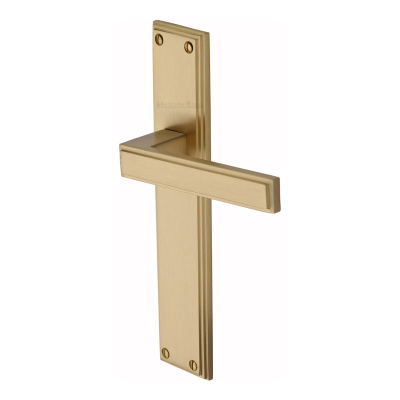 Heritage Brass Atlantis Long Door Handle on Plate