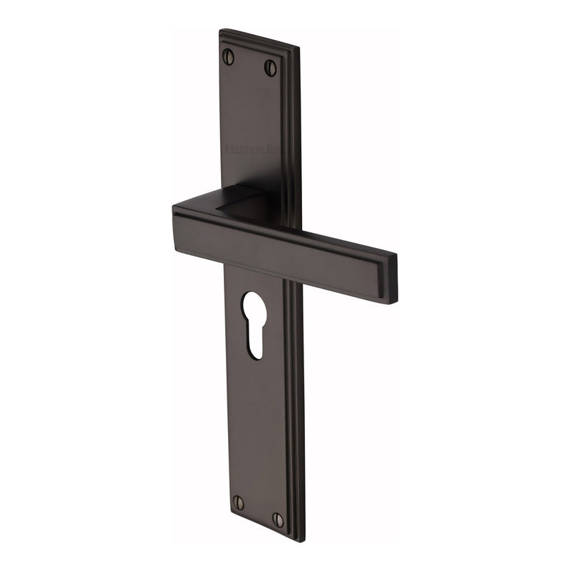 Heritage Brass Atlantis Long Door Handle on Plate