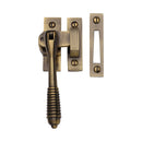 Heritage Brass Lockable Mortice & Hook Plate Reeded Casement Fastener