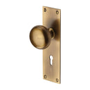 Heritage Brass Balmoral Door Knob on Plate