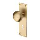 Heritage Brass Balmoral Door Knob on Plate