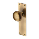 Heritage Brass Balmoral Door Knob on Plate