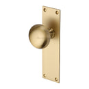 Heritage Brass Balmoral Door Knob on Plate
