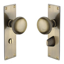 Heritage Brass Balmoral Door Knob on Plate