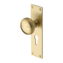 Heritage Brass Balmoral Door Knob on Plate