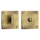 Heritage Brass Square Bathroom Turn & Release - BAU1555